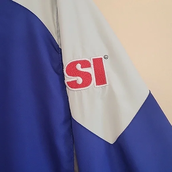 New York Giants Reebok SI NFL Blue Windbreaker Jacket Men's Large - Picture 11 of 13